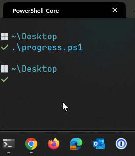 Fig. 1: Progress display